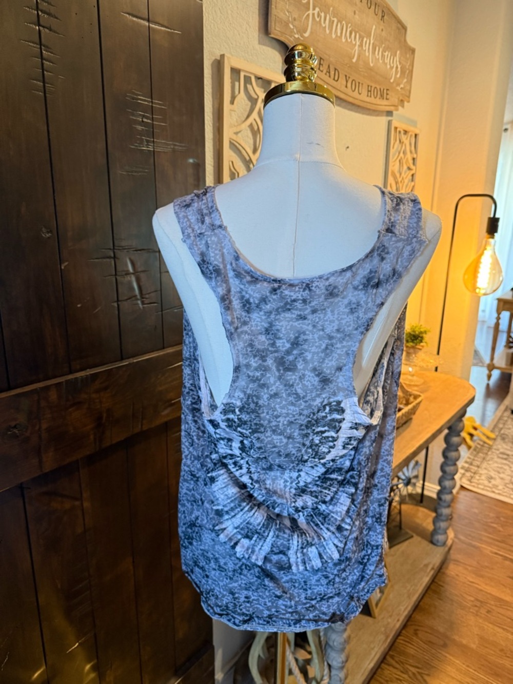 Rock & Republic Gray Wing-Print Sleeveless Tank - Picture 3 of 4